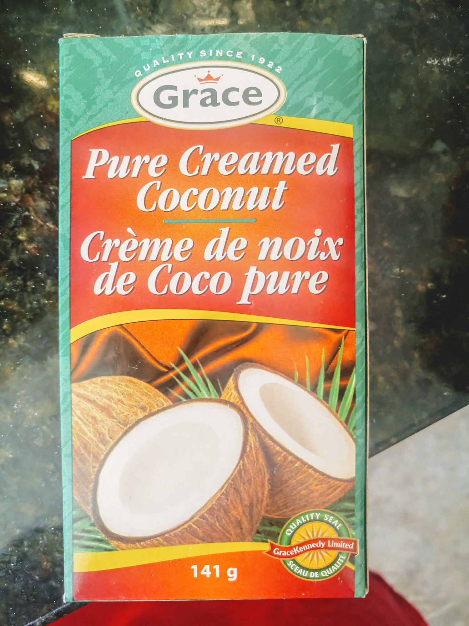Crème de noix de coco pure Grace 141 g 